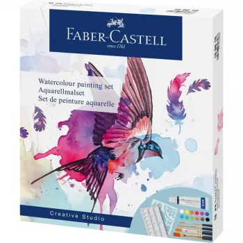 Akvarelės dažų rinkinys Faber-Castell Creative Studio 18 vnt. įvairiaspalvis
