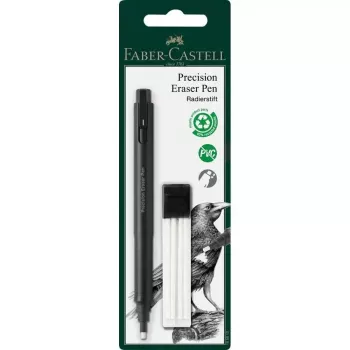 Trintukas-rašiklis Faber-Castell Precision Pen trintukas Plastikinis Juodas, 1 vnt.