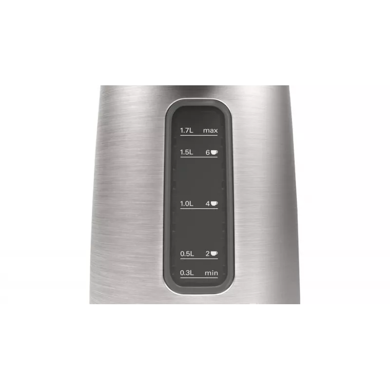 Bosch TWK5P480 elektrinis virdulys 1,7 l 2400 W Juoda, Nerūdijantis plienas