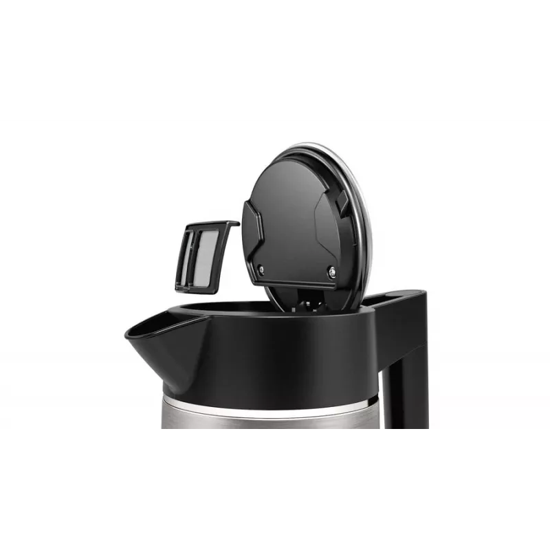 Bosch TWK5P480 elektrinis virdulys 1,7 l 2400 W Juoda, Nerūdijantis plienas