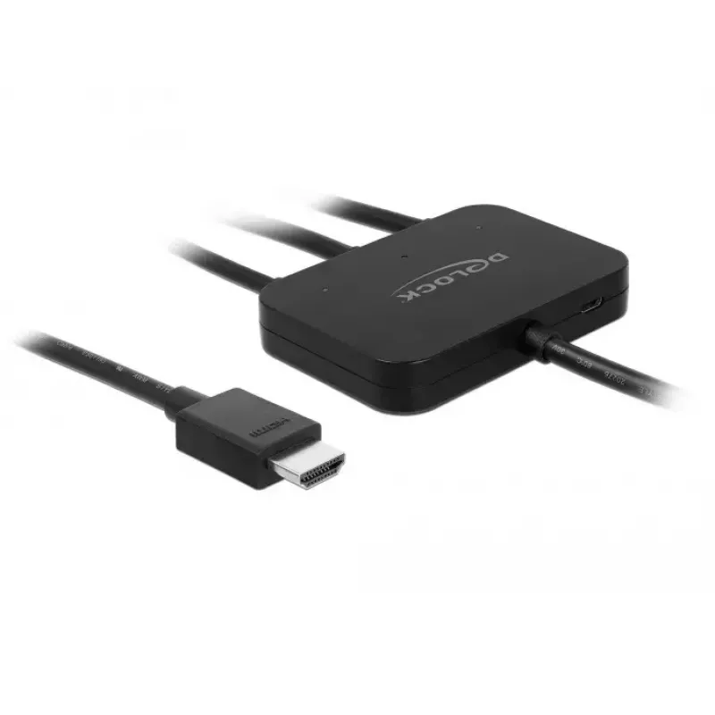 Vaizdo kabelio adapteris DeLOCK 85830 HDMI Type A HDMI Mini DisplayPort USB Type-C juoda