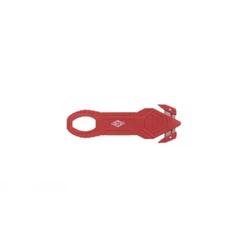 Wedo plėvelės pjaustytuvas raudonas Wedo 44 mm plotis 132 mm ilgis 4 mm storis