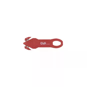 Wedo plėvelės pjaustytuvas raudonas Wedo 44 mm plotis 132 mm ilgis 4 mm storis