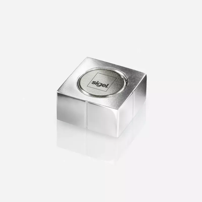 Kūrybinis magnetas kvadratinis Sigel BA705 neodimio sidabrinis 20x20x10 mm