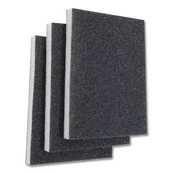 Šlifavimo kempinė KWB 089030 Šiurkšti grūdėtis 3 vnt. 125 mm x 100 mm x 1 cm
