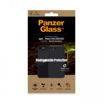Dėklas PanzerGlass Biodegradable dėklas iPhone 6 6s SE 2020 2022 7 8 juodas