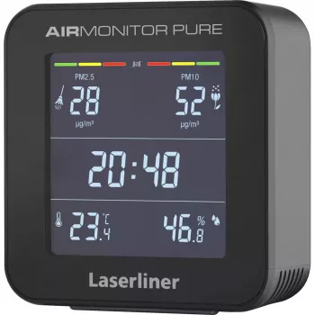Laserliner AirMonitor PURE juodas temperatūros diapazonas -9,9–50 °C
