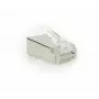 ACT CAT6A praeinantis ekranuotas modulinis RJ45 lizdas Auksiniai kontaktai Sidabrinis Skaidrus