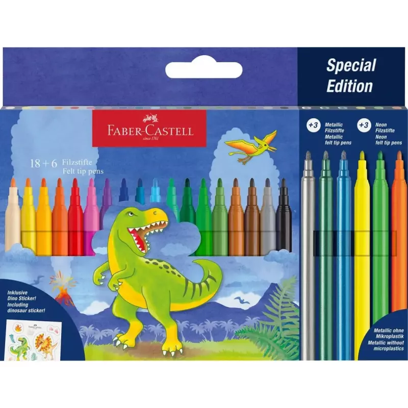 Flomasteriai Faber-Castell 554222 Daugiaspalviai 24 vnt.