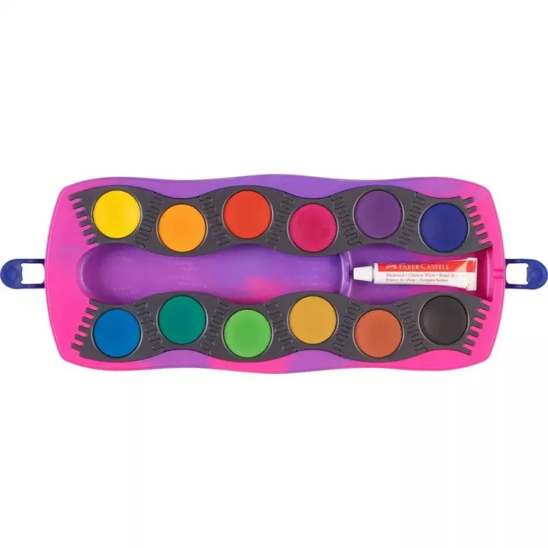 Akriliniai dažai Faber-Castell 125035 Multi įvairiaspalviai suaugusiems ir vaikams