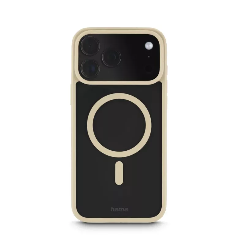 Hama Frame Protect mobiliojo telefono dėklas 17,5 cm (6,9 colio) Užvalkalas Smėlio spalvos, Skaidrus