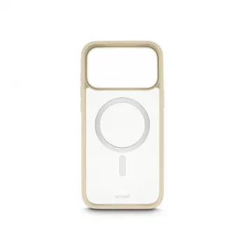 Hama Frame Protect mobiliojo telefono dėklas 17,5 cm (6,9 colio) Užvalkalas Smėlio spalvos, Skaidrus