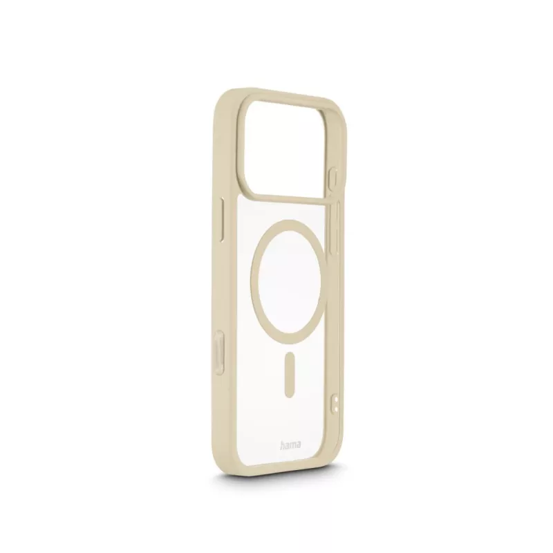 Hama Frame Protect mobiliojo telefono dėklas 17,5 cm (6,9 colio) Užvalkalas Smėlio spalvos, Skaidrus