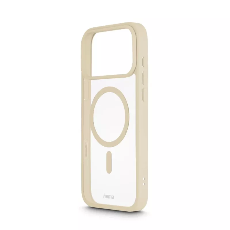Hama Frame Protect mobiliojo telefono dėklas 17,5 cm (6,9 colio) Užvalkalas Smėlio spalvos, Skaidrus