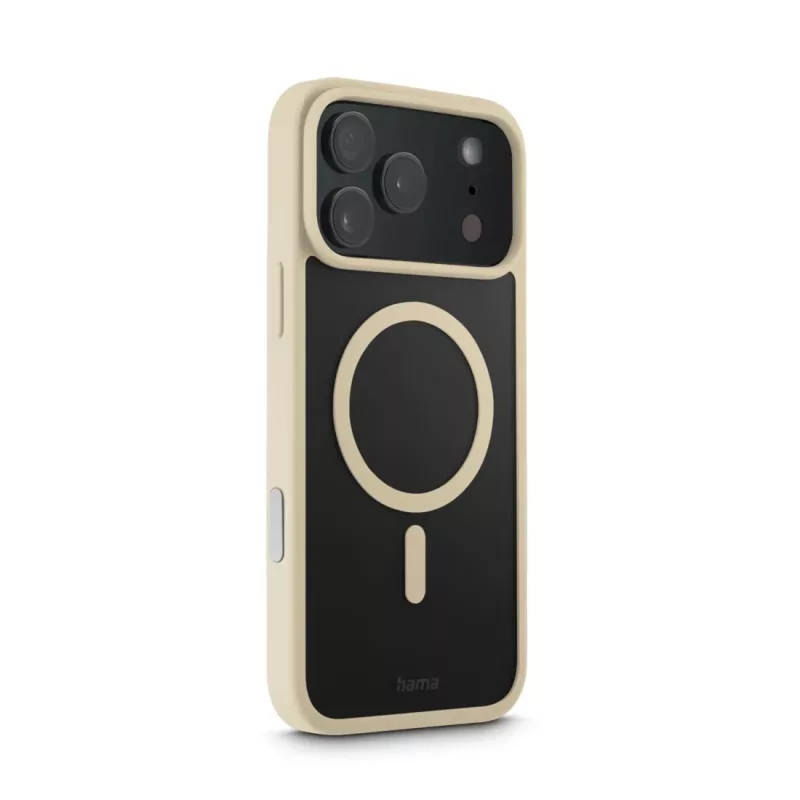 Hama Frame Protect mobiliojo telefono dėklas 17,5 cm (6,9 colio) Užvalkalas Smėlio spalvos, Skaidrus