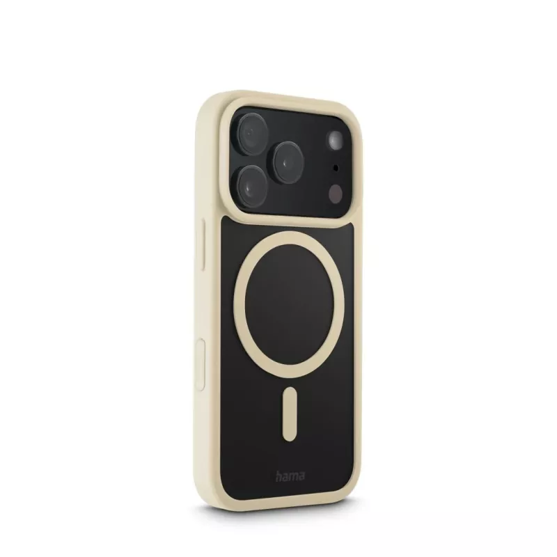 Hama Frame Protect mobiliojo telefono dėklas 16 cm (6.3 col.) Užvalkalas Smėlio, Permatomas