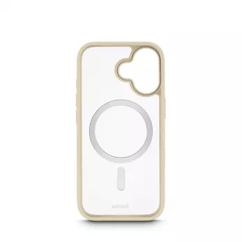 Hama Frame Protect mobiliojo telefono dėklas 16 cm (6,3 col.) Dangtelis Smėlio spalva, Skaidrus
