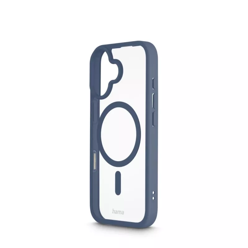 Hama Frame Protect mobiliojo telefono dėklas 16 cm (6,3 col.) Užvalkalas Mėlynas, Skaidrus