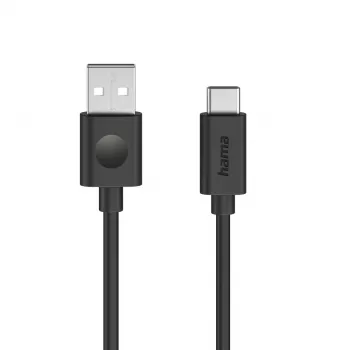 Hama 00086447 USB kabelis USB 2.0 1,2 m USB A USB C juodas