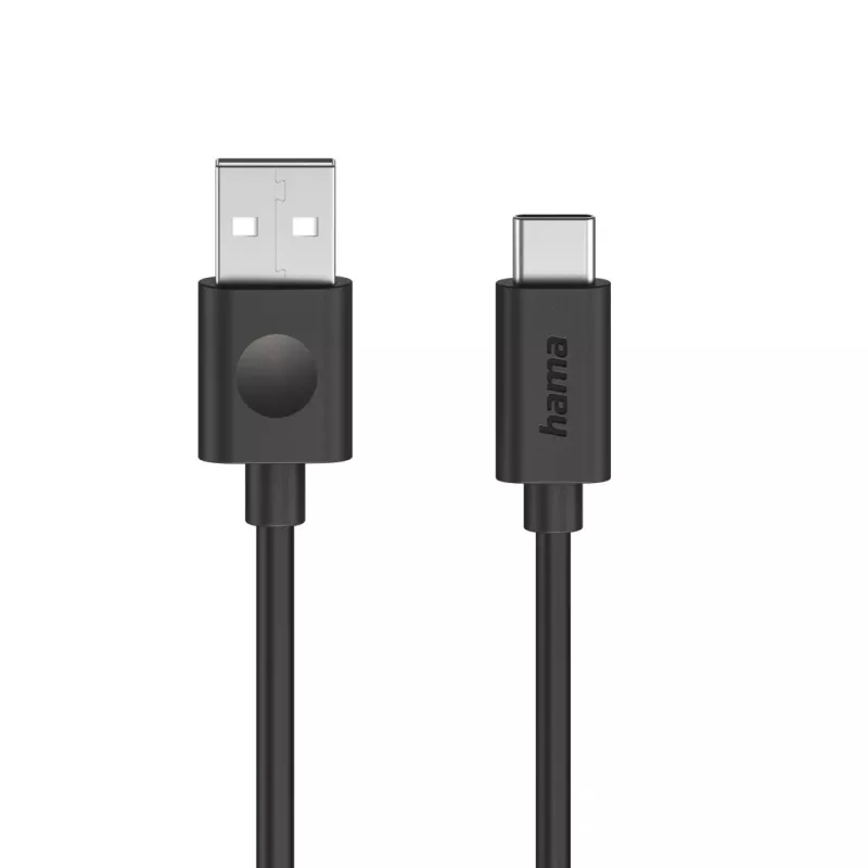 Hama 00086447 USB kabelis USB 2.0 1,2 m USB A USB C juodas
