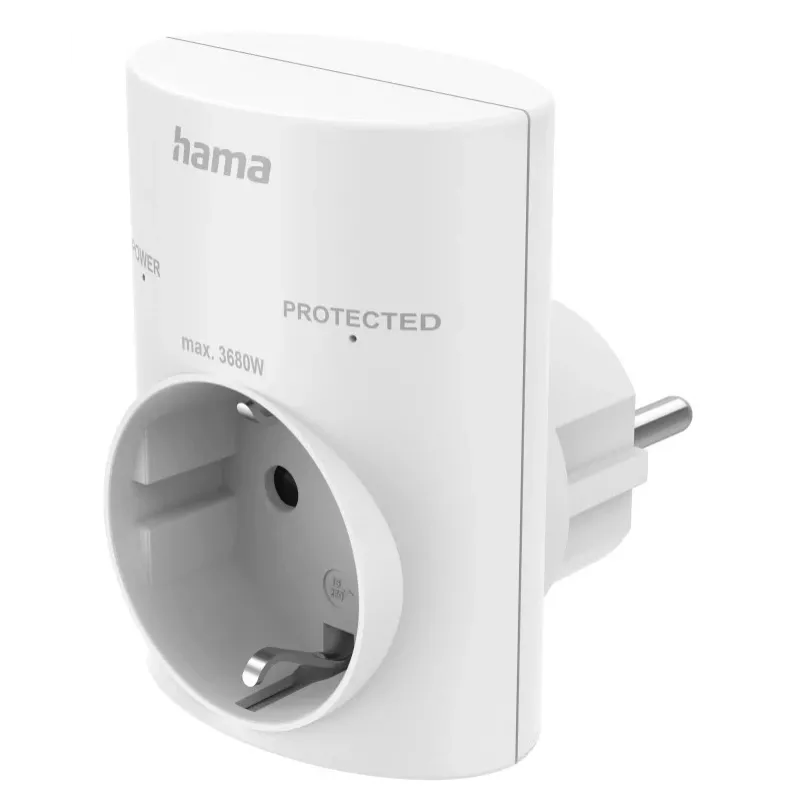Hama 00223324 maitinimo kištuko adapteris, F tipo, baltas