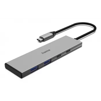 Hama 00200147 sąsajos šakotuvas USB Type-C 10000 Mbit/s Pilka