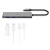 Hama 00200147 sąsajos šakotuvas USB Type-C 10000 Mbit/s Pilka