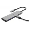Hama 00200147 sąsajos šakotuvas USB Type-C 10000 Mbit/s Pilka