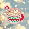 Ženklelis LAUT MAGMOJI SILLY Snowman Chocolate Christmas Edition — įvairiaspalvis PVC ir silikonas, 1 vnt.