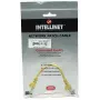 Intellinet tinklo komutacinis kabelis, Cat5e, 0,5 m, geltonas, CCA, U/UTP, PVC, RJ45, paauksuoti kontaktai, nesipainiojančios, su apsauga, garantija visam laikui