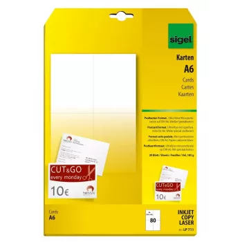 Neklijuojamos spausdintuvo etiketės Sigel LP711