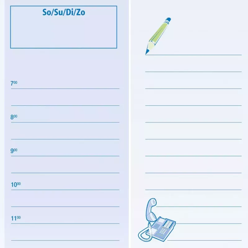 Rašomasis stalo bloknotas Sigel HO350 Daugiaspalvis