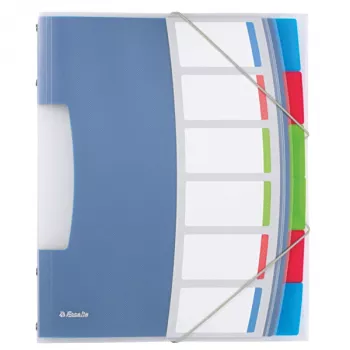 Esselte Divider Book Vivida PP 6 tabs, Mėlyna, Daugiaspalvis, Polivinilchloridas (PVC), A4, 266 mm, 20 mm, 320 mm