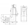 komutacinis kabelis Goobay CAT 5e 2x 90° kampuotas U/UTP juodas 3m