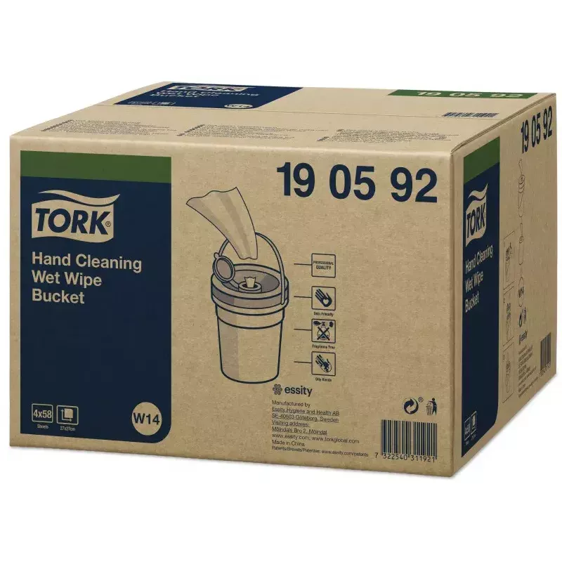 Tork 190592 rankų valymo drėgnos servetėlės, 58 lapeliai