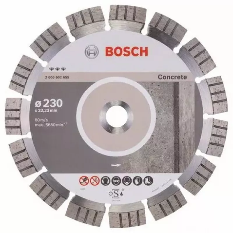 Diskinis pjūklo diskas Bosch 2 608 602 655 23 cm, skirtas betonui