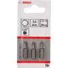 Atsuktuvo antgalis Bosch 2607001722 itin kietas šešiabriaunis 3 mm 25 mm 3 vnt.