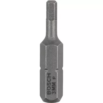 Atsuktuvo antgalis Bosch 2607001722 itin kietas šešiabriaunis 3 mm 25 mm 3 vnt.
