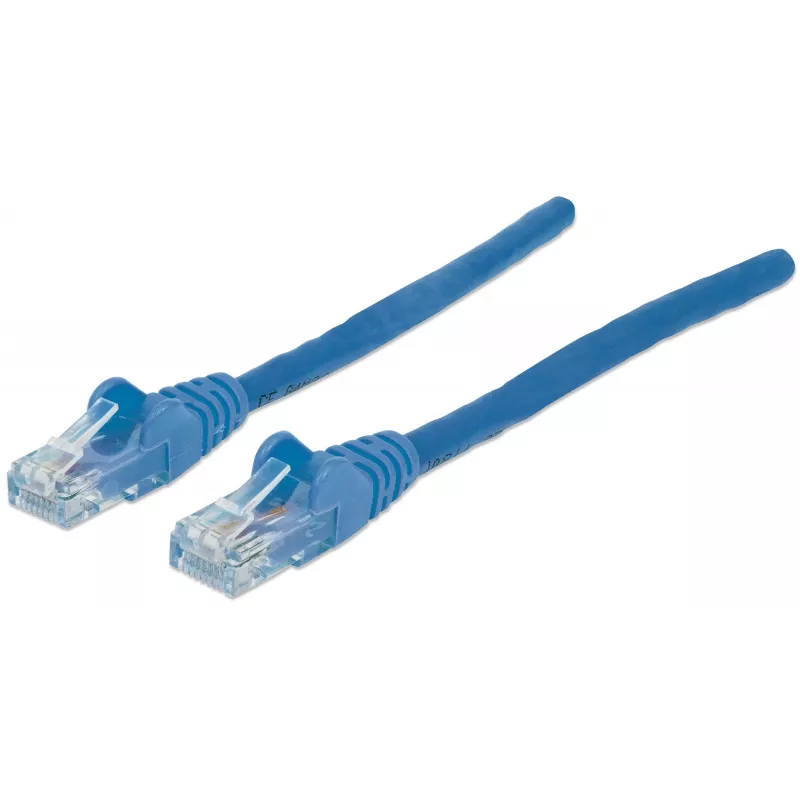 Intellinet tinklo komutacinis kabelis, Cat6, 20 m, mėlynas, CCA, U/UTP, PVC, RJ45, auksuoti kontaktai, neužkabinamas, apsaugotas, garantija visam gyvenimui