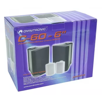 Dviejų juostų garsiakalbis Omnitronic 11036718 Juodas Laidinis 50 W
