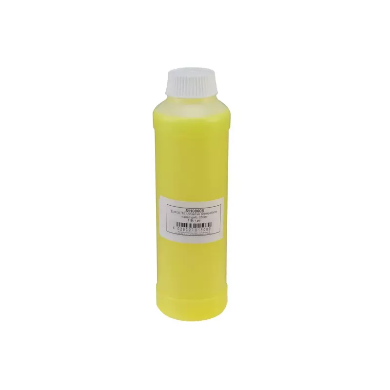 Antspaudų pagalvėlės rašalo papildymas Eurolite 51108006 250 ml geltonas permatomas