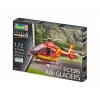 Revelio EC135 Air-Glaciers rotorinio lėktuvo modelis, surinkimo rinkinys, mastelis 1:72, ilgis 143 mm, rotoriaus Ø 140 mm