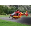 Revelio EC135 Air-Glaciers rotorinio lėktuvo modelis, surinkimo rinkinys, mastelis 1:72, ilgis 143 mm, rotoriaus Ø 140 mm