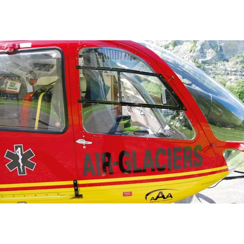 Revelio EC135 Air-Glaciers rotorinio lėktuvo modelis, surinkimo rinkinys, mastelis 1:72, ilgis 143 mm, rotoriaus Ø 140 mm