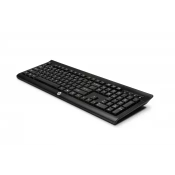 HP K2500 belaidė klaviatūra, pilno dydžio (100%), belaidė, RF belaidė, juoda