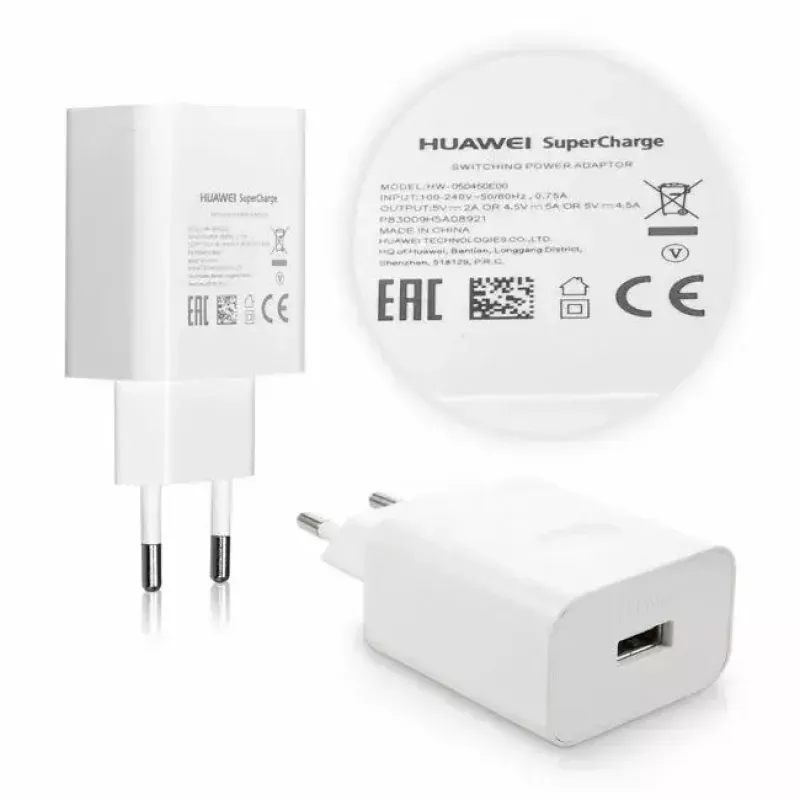 USB-C Įkroviklis HUAWEI HW-050450E00 QuickCharge 5A Baltas — USB-C maitinimo adapteris