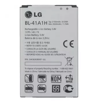 Pakaitinė ličio jonų baterija OEM BL-41A1H, skirta LG F60 D390N, 2100 mAh