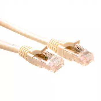 ACT baltas 7 metrų U/UTP CAT5E komutacinis kabelis komponentų lygiu su RJ45 jungtimis