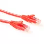 ACT raudonas 1 metro U/UTP CAT6 komutacinis kabelis, komponentinio lygio, su RJ45 jungtimis