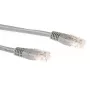 ACT pilkas 1 metro LSZH U/UTP CAT6A komutacinis kabelis su RJ45 jungtimis